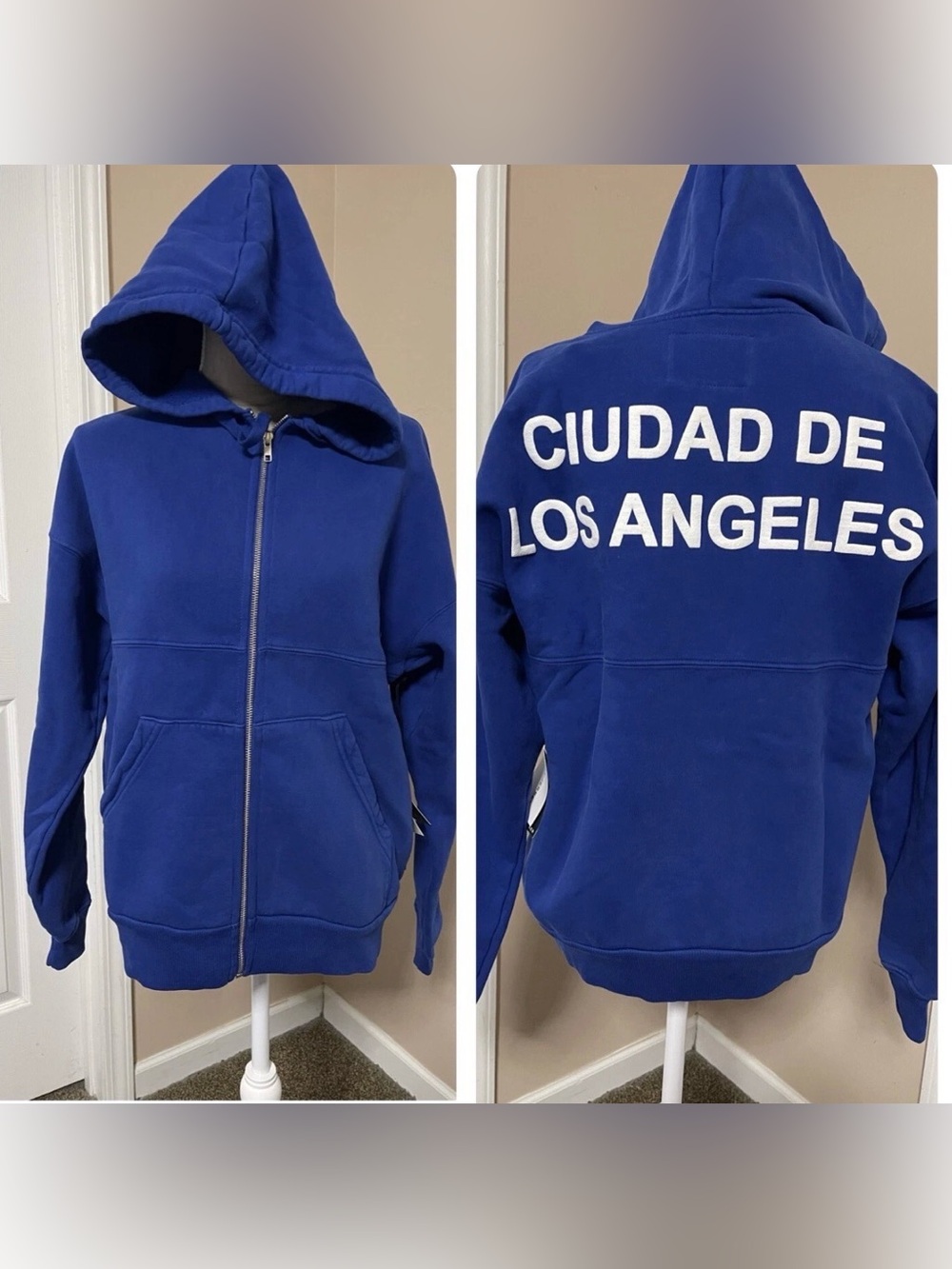 New men’s or women’s spirit jersey heavyweight LA Zip up hoodie size small
